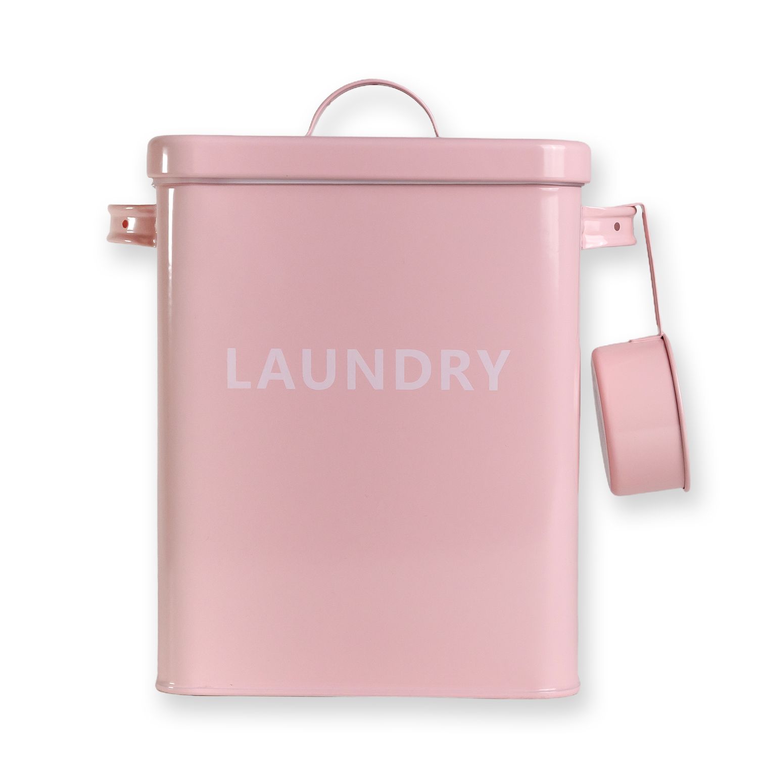 Laundry Detergent Box With Lid And Measuring Spoon 5.7 Liter Metal Storage Box For Laundry Detergent With Scoop Laundry Dose Lid Powder Container Box