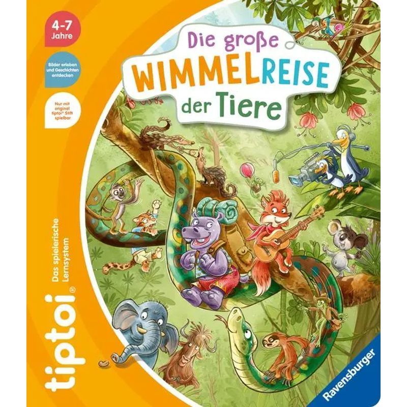 Tiptoi The Great Animal Scavenger Hunt - Anja Kiel - Book - Tiptoi - 16 Pages - German - 2022 - Ravensburger Publishing House - Ean 9783473492596