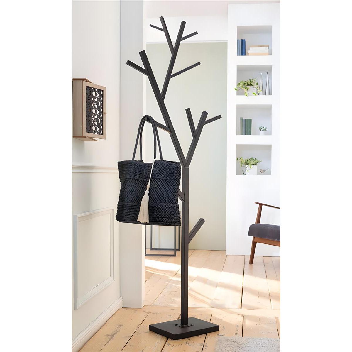 Wardrobe "tree" Made Of Metal, Black, 180 Cm High, Standing Wardrobe, Hallway Wardrobe