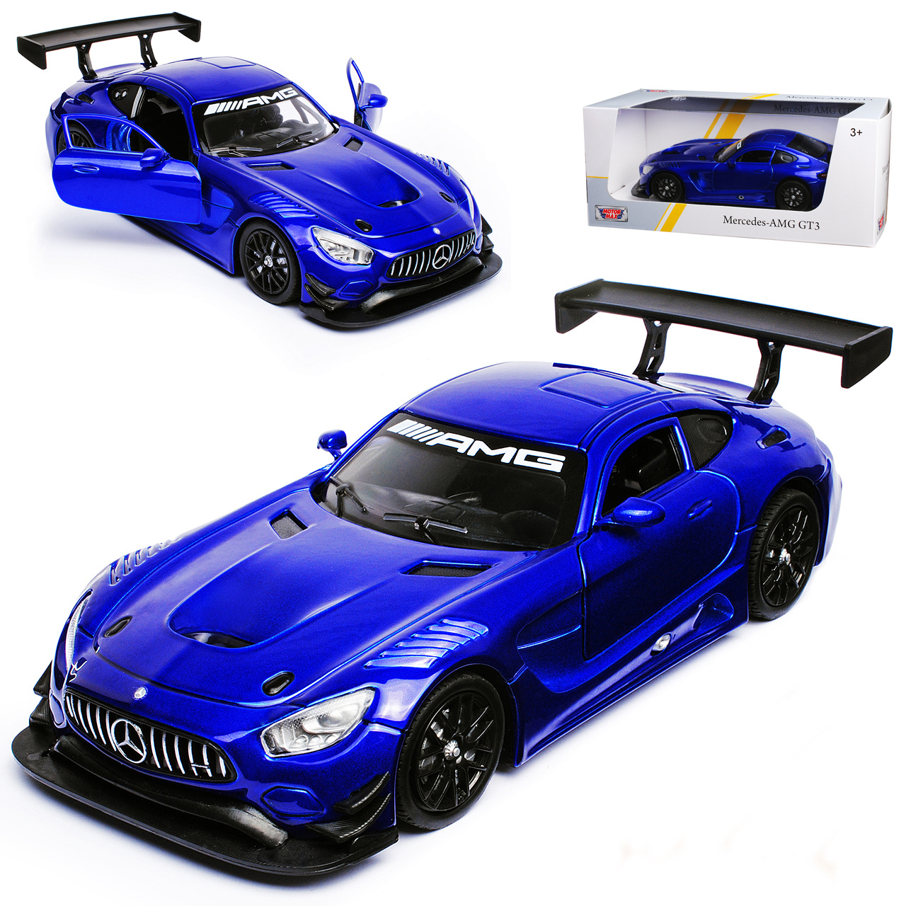 Mercedes-benz Amg Gt Blue Metallic From 2014 1/24 Model Car