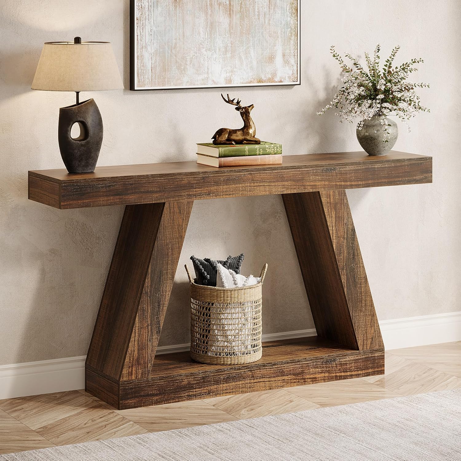 Console Table, 140 X 30 X 80 Cm, Side Table, Hallway Table, Sofa Table For Small Spaces, Console Table With Storage For Entryway, Hallway, Living Room