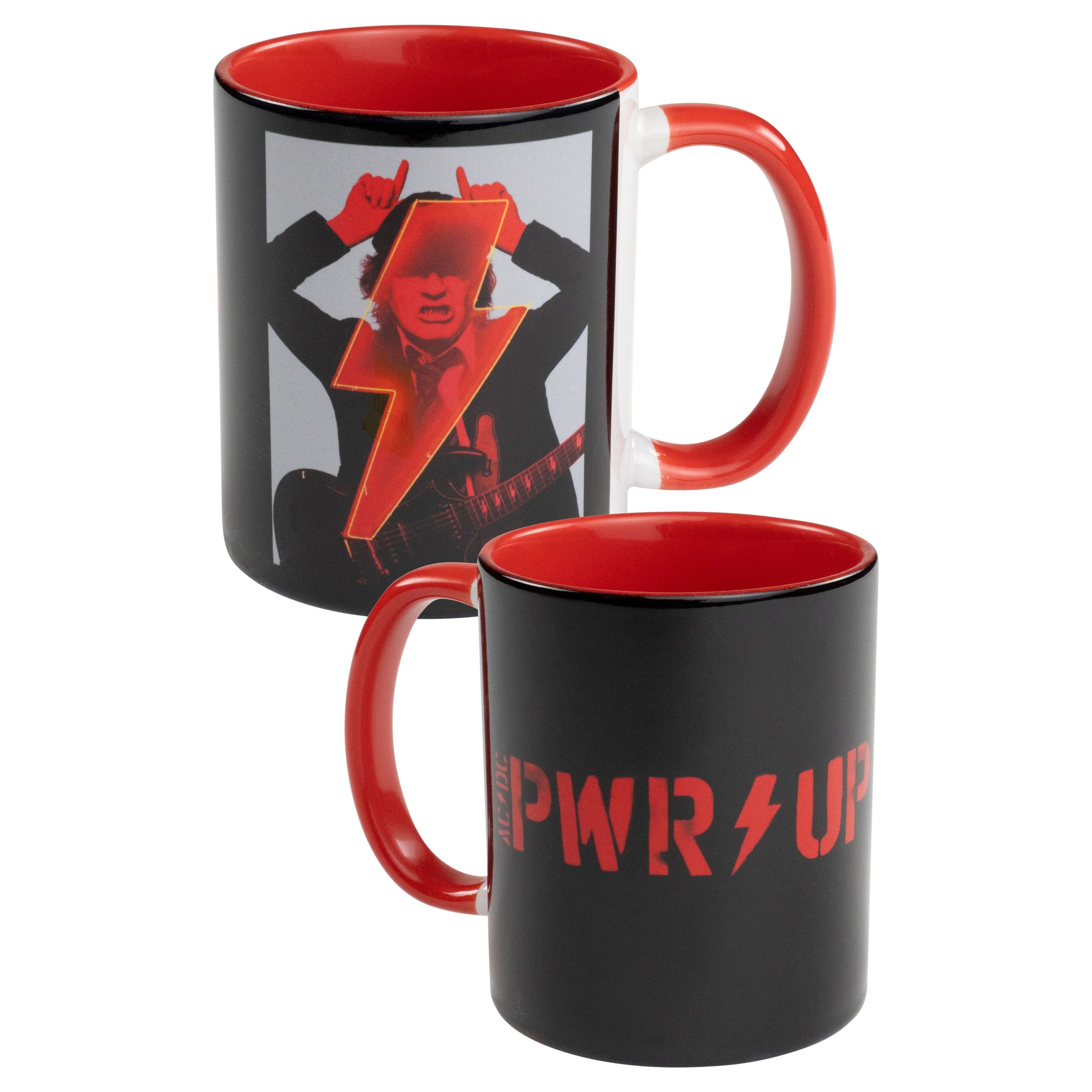 Ac/ Mug - Pwr/up Coffee Cup Ceramic Mug Black/red 320 Ml
