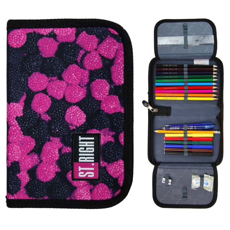 Double-flap Pencil Case With Accessories "berries/" 2090