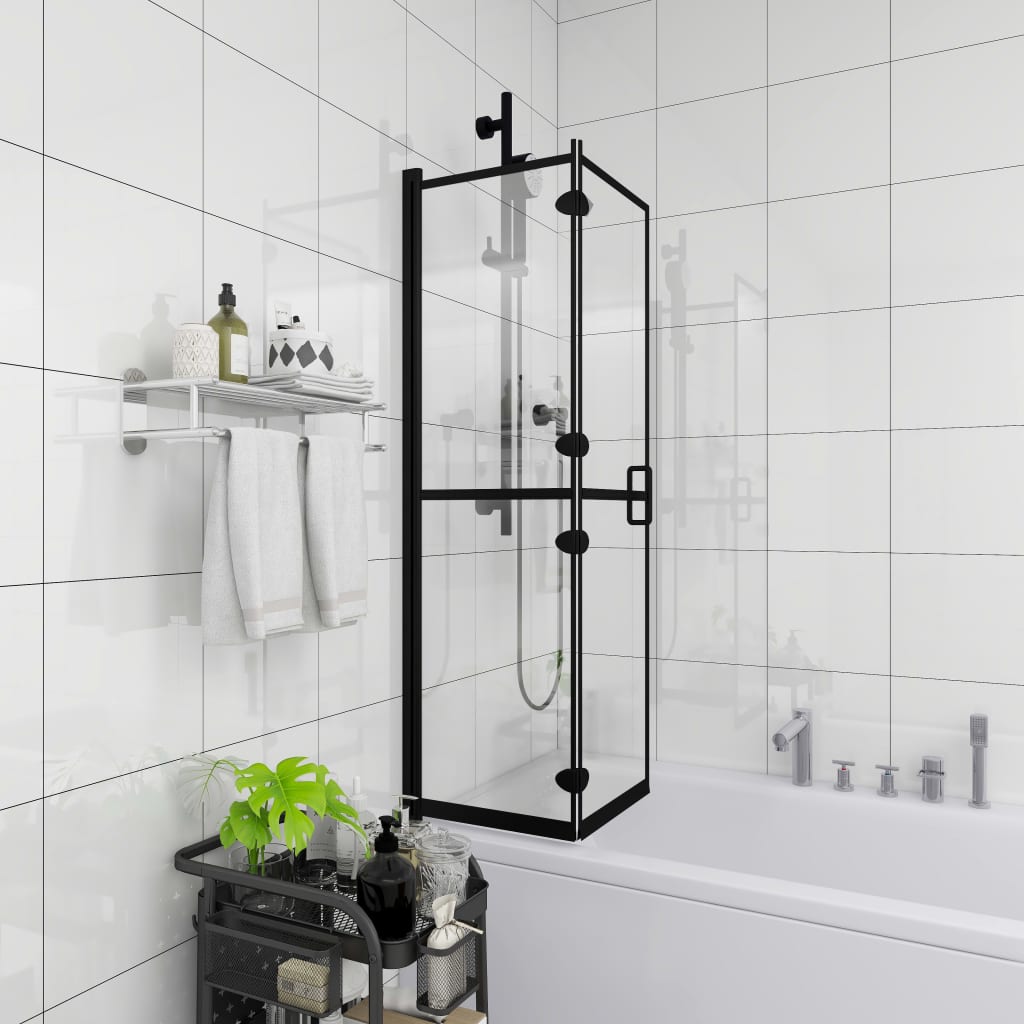 Image of Vidaxl Foldable Shower Enclosure Esg Bathtub Insert Shower Wall Multiple Options