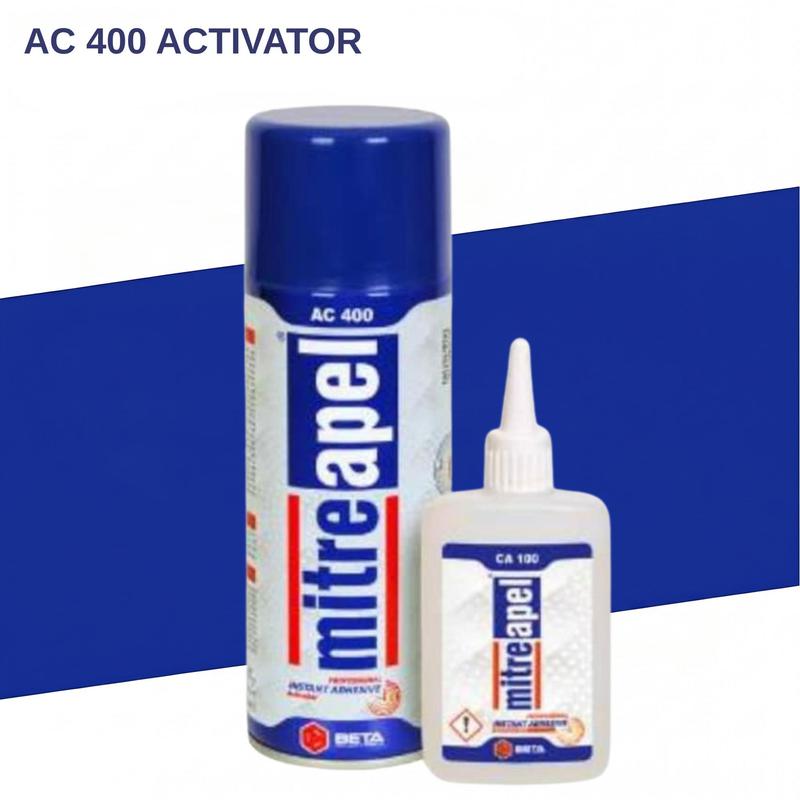 TEMU Colle Mitreapel avec Activateur (100G & 400Ml) – Applications de Bricolage & Construction, 1-Pack