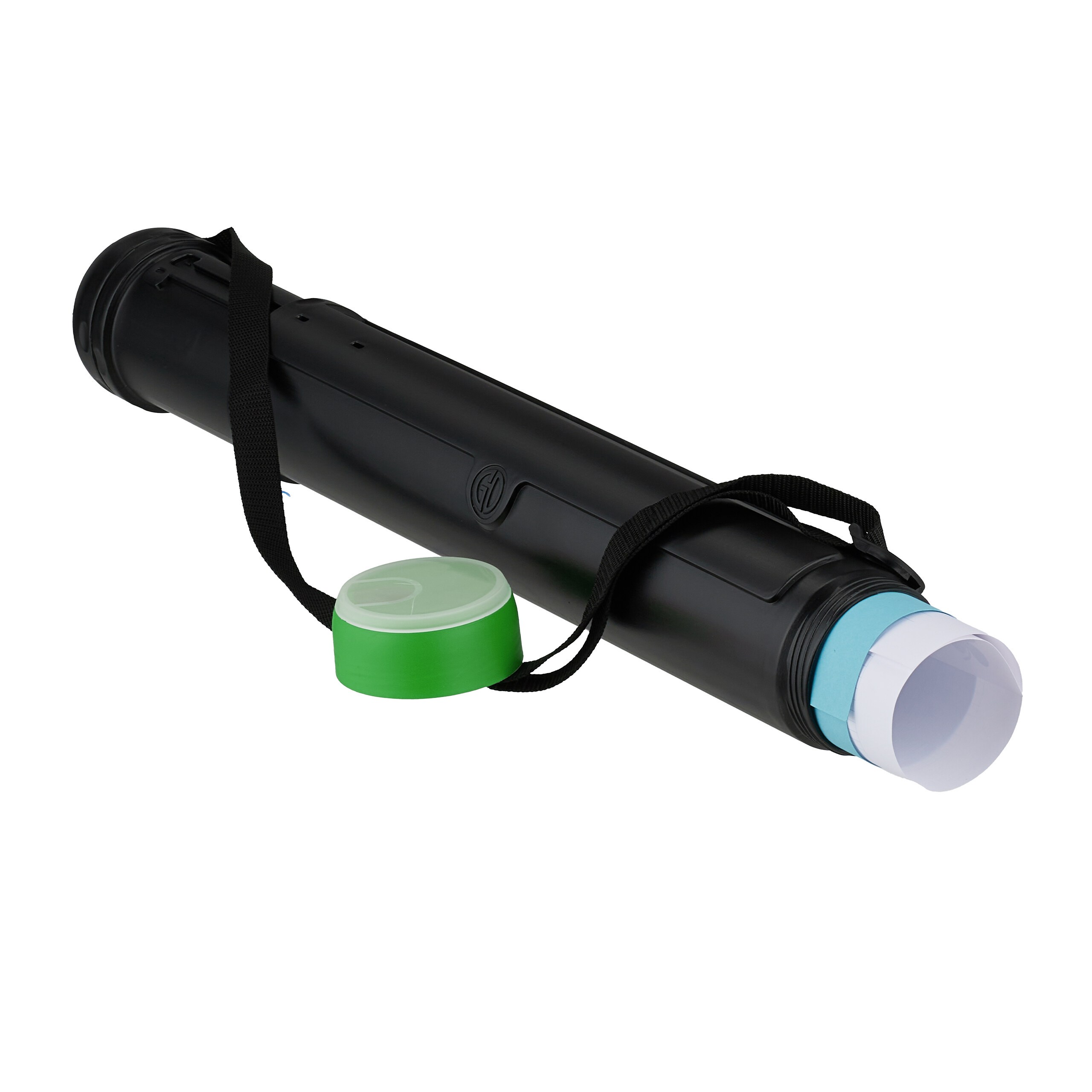 Poster Roll In Black/green - (h)50-108 X Ø 8.5 Cm