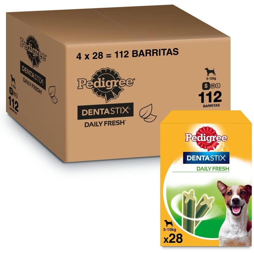 TEMU Pedigree Dentastix - Fresh Snack Dental para la Higiene Oral y Contra el Mal de Perros Pequeños (4 paquetes de 28ud)