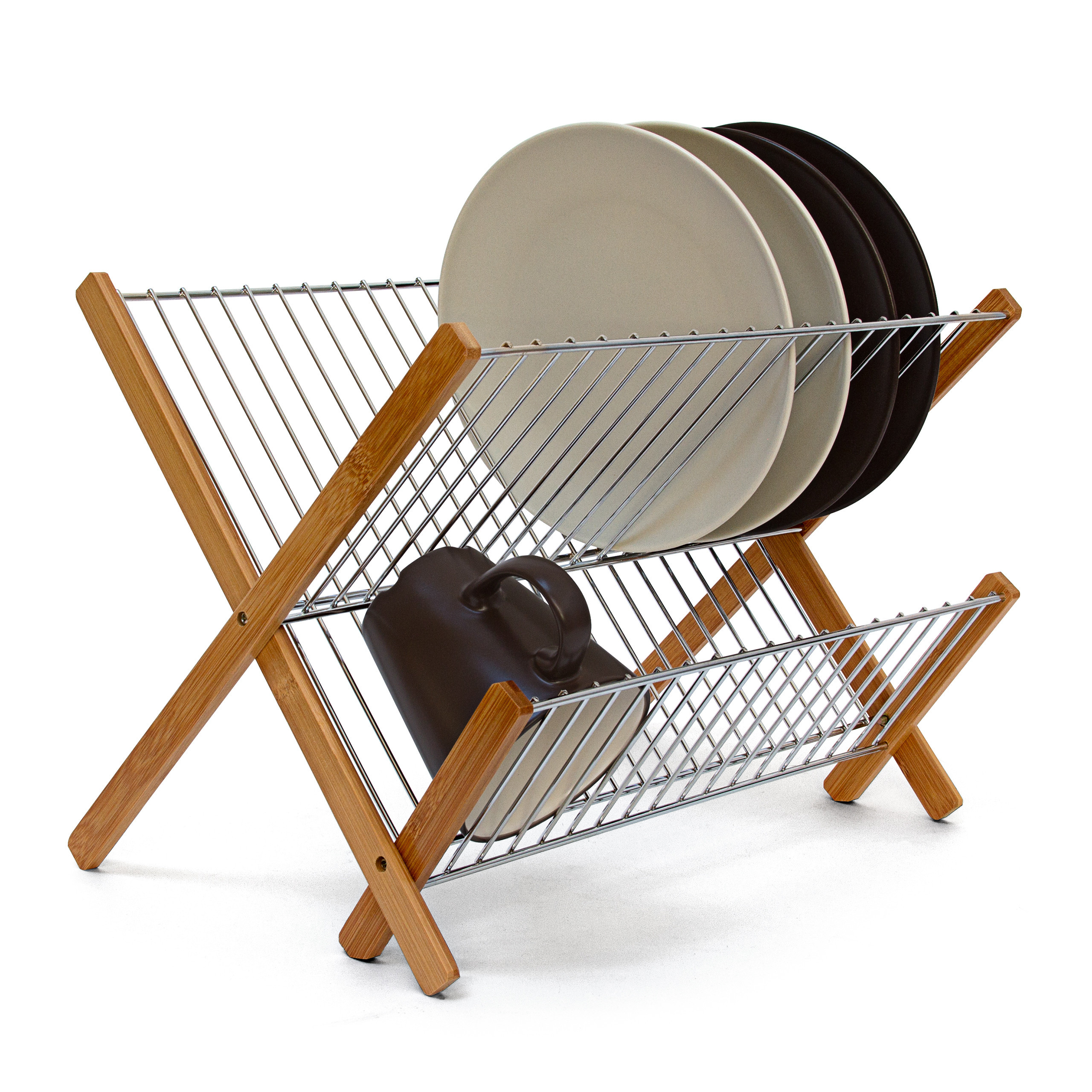 Drain Rack In Natural Finish (w)39 X (h)27 X (d)29 Cm
