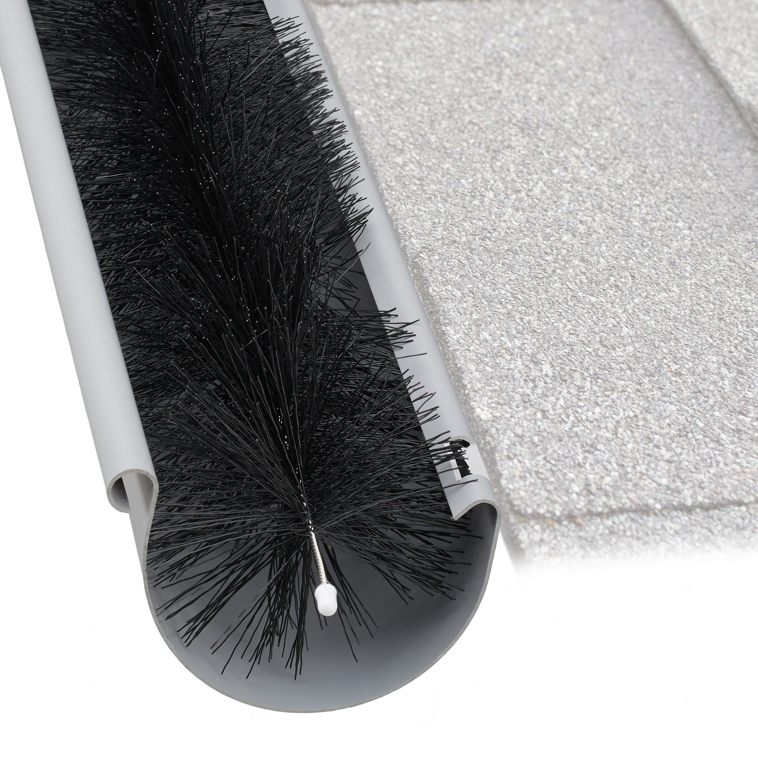 Black Gutter Brush - (l)400 X Ø 10 Cm
