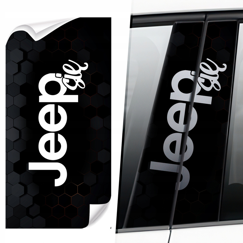 TEMU Adesivo per Auto Jeep, Decalcomania per Montante, 50x25 cm