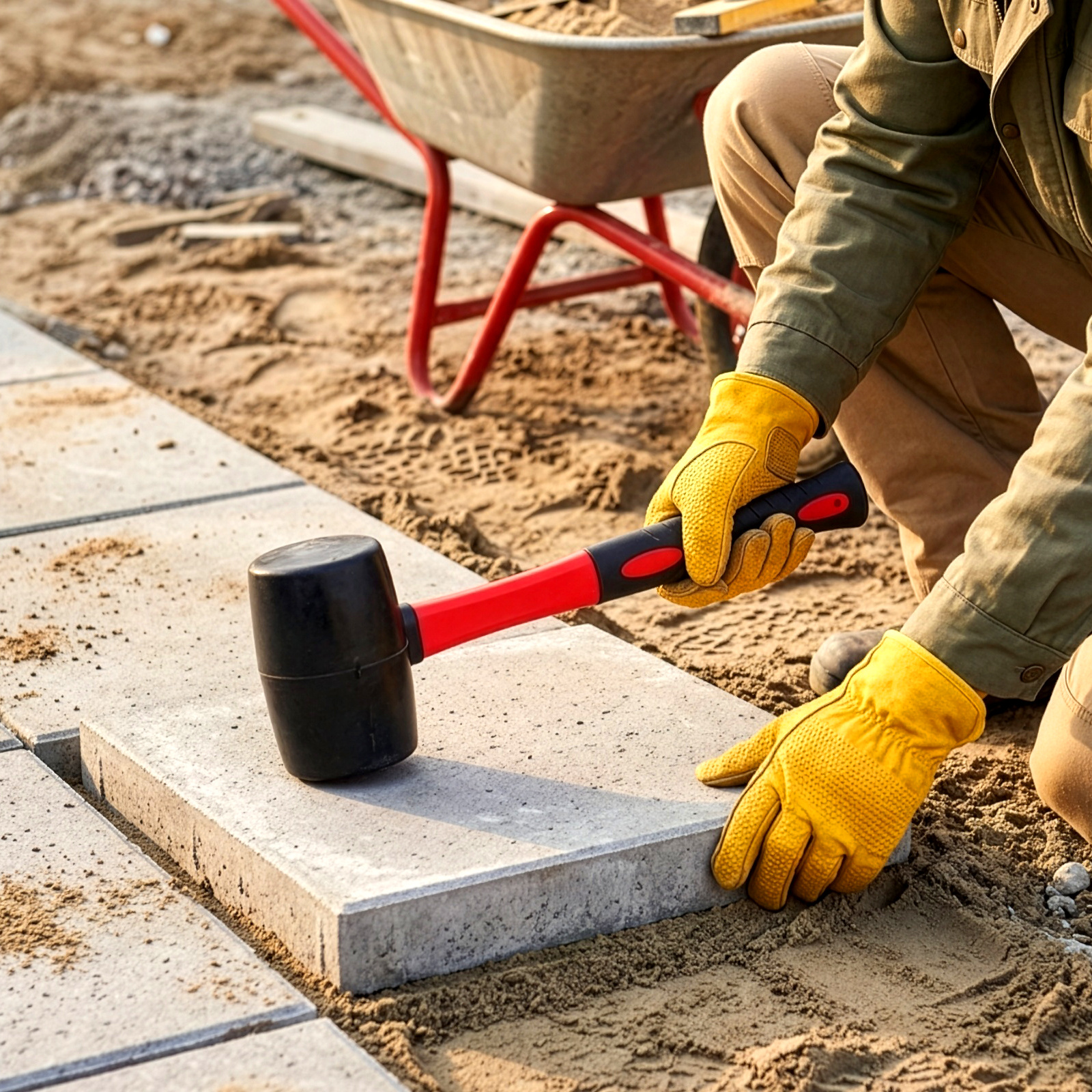 TEMU Soft Hammer Without Scratches, Shock Absorbing Mallet For Tile Laying And Furniture Installation