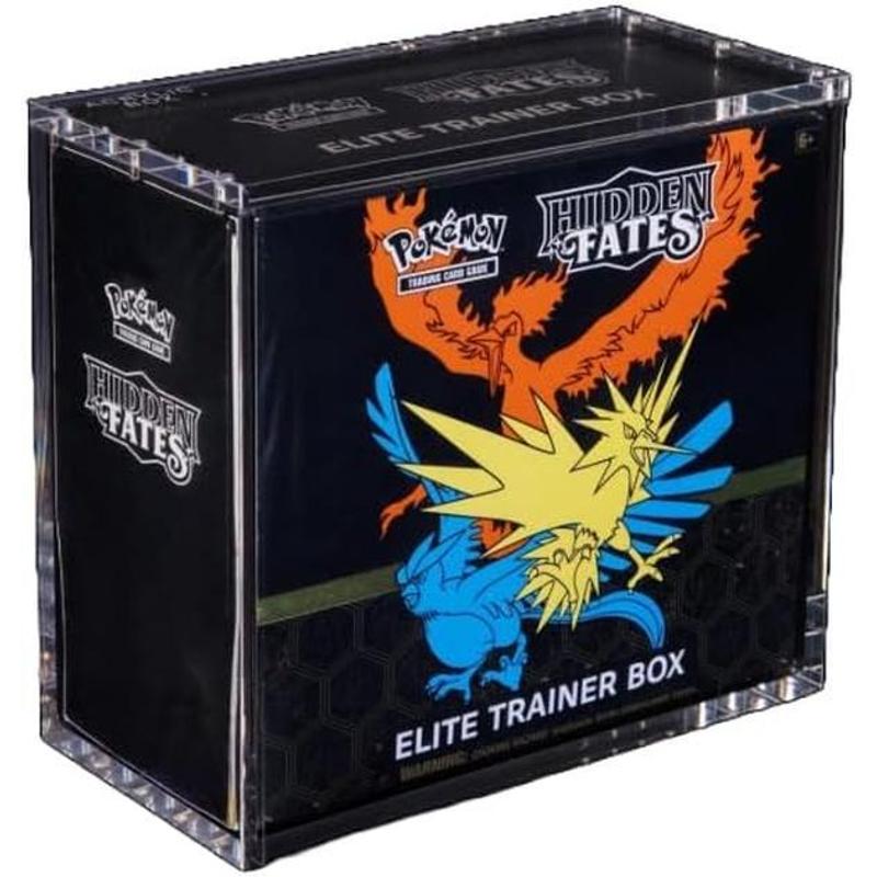 Image of The Acrylic Box – Premium 6mm Protective Case For Pokémon Elite Trainer Box (etb) | Uv Protection & Magnetic Closure | & Stable + Heartforcards® Shipping Protection