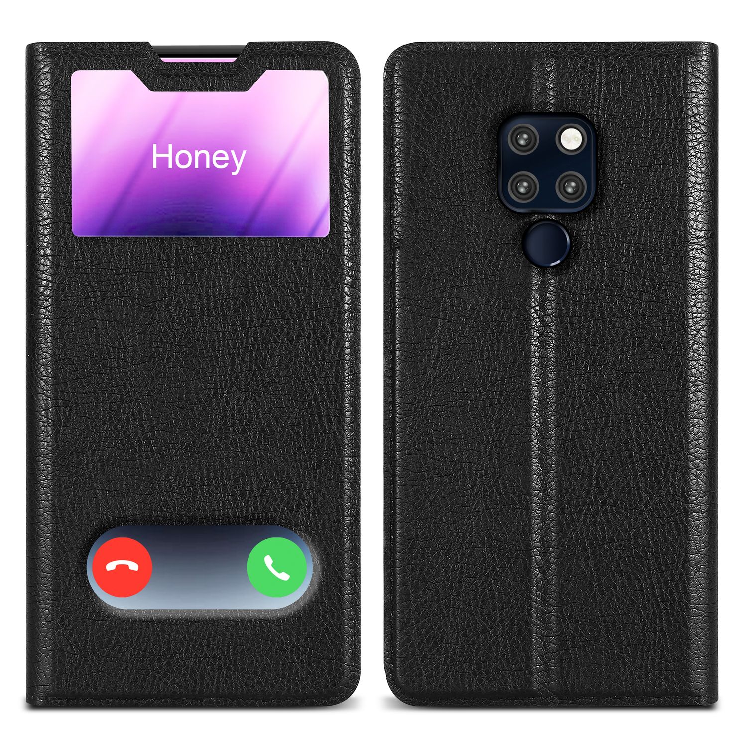 Case Compatible For Huawei Protective Cover With Magnetic Closure, Stand Function And 2 Viewing Windows Flip Case Cover Phone Case Folding Case Book Bag