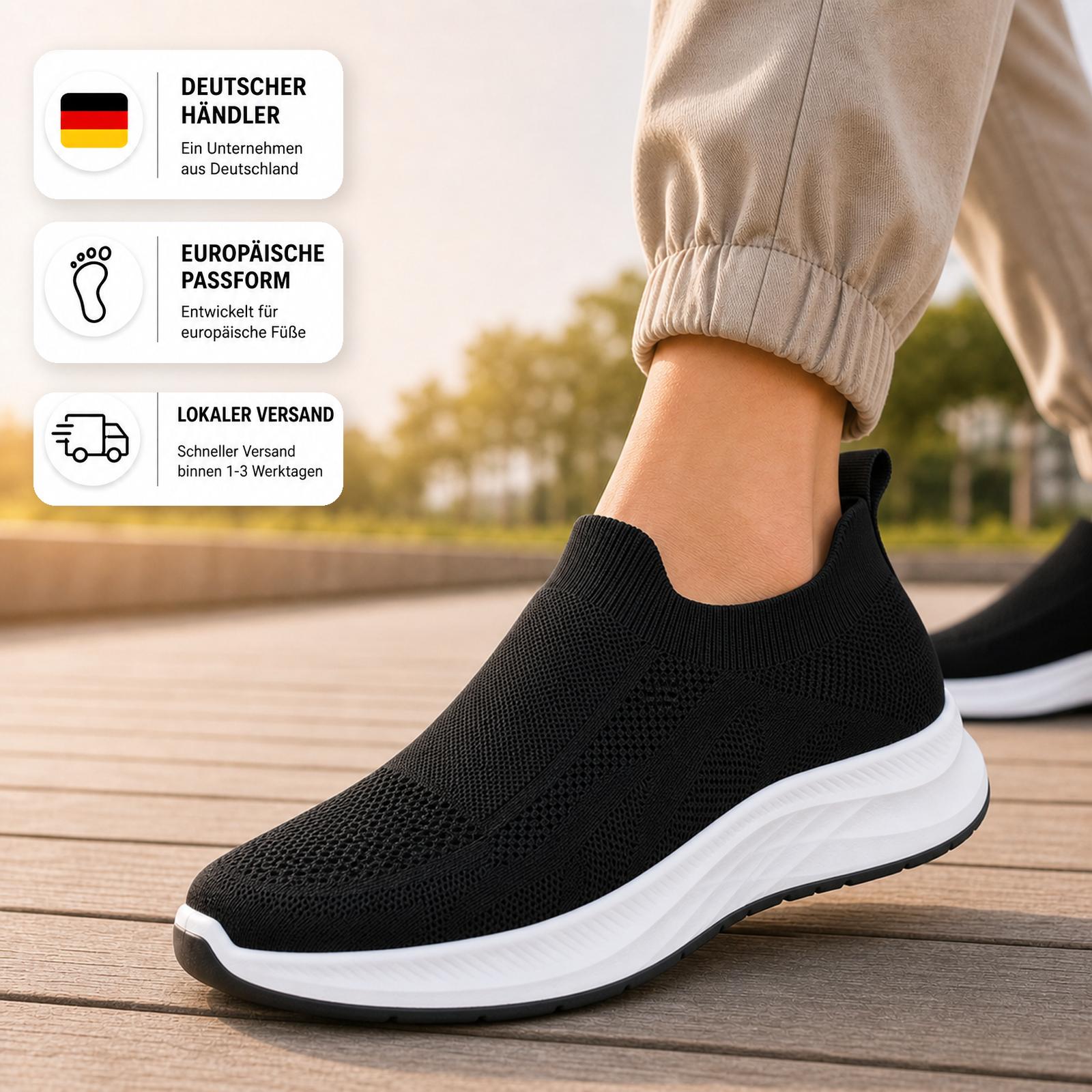 Men's Black Sneakers – Breathable, Lightweight, Comfortable