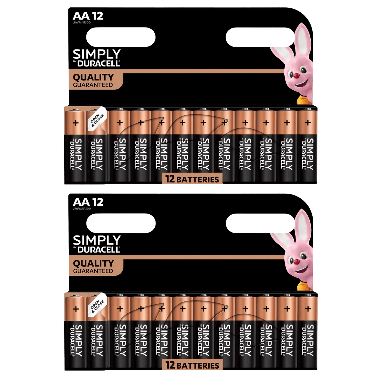 TEMU 2x Duracell Simply Alkaline Batteries, 12 Pack
