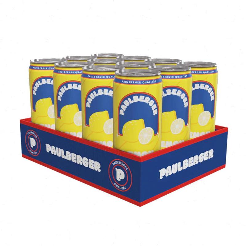 12x Paulberger Lemon Lime Soda 12x330ml Disposable Cans, Includes 12x€0.25 Dpg Deposit