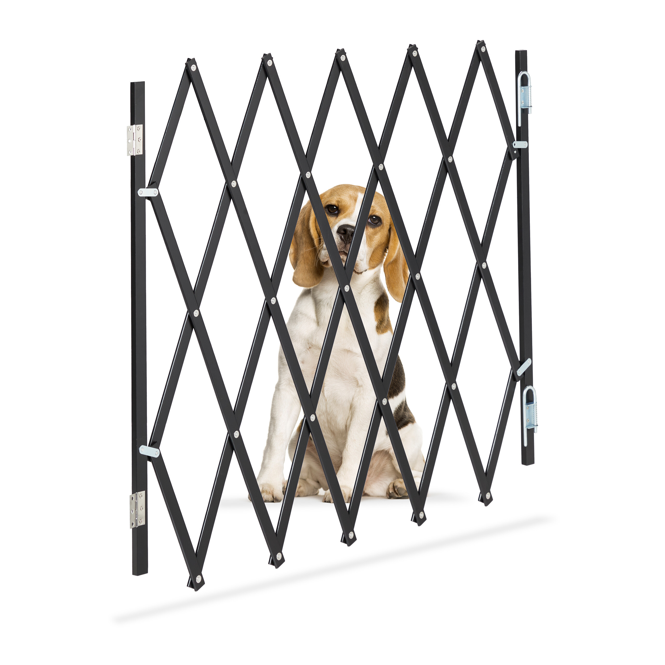 Dog Barriers In Black - (w)118 X (h)69 Cm