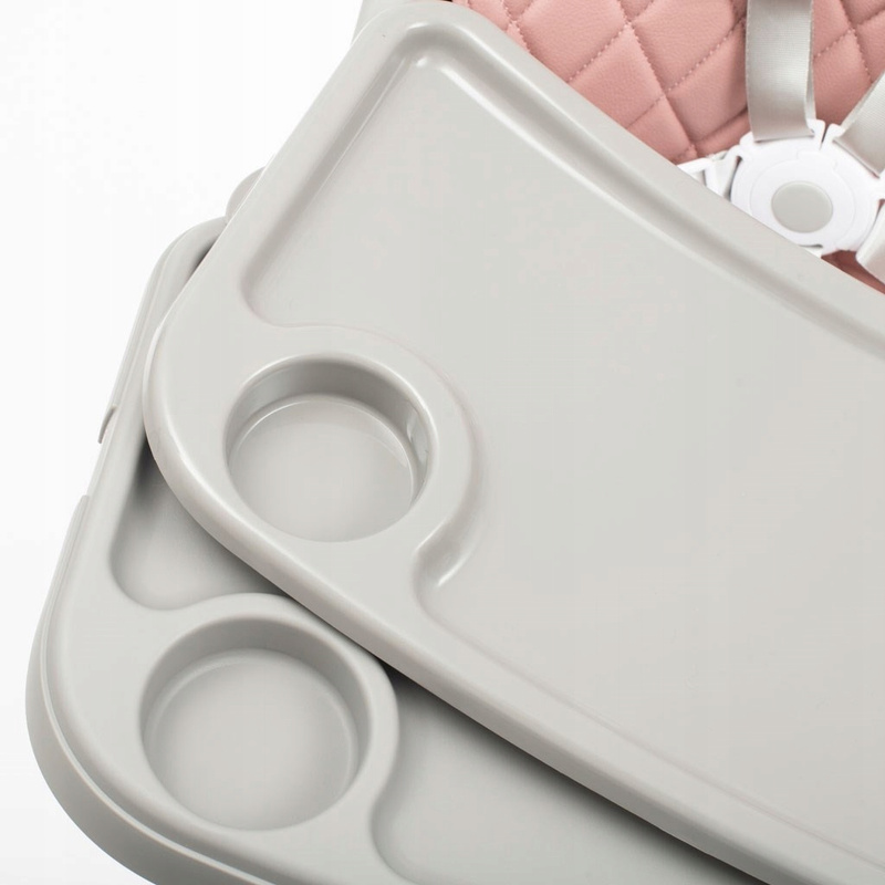 Baby Mix Freja Drvena Visoka Stolica u Prašnjavo Ružičastoj Boji