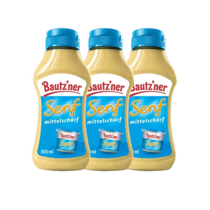 Image of Bautzner Medium-spicy Mustard 3-pack (3x300ml)