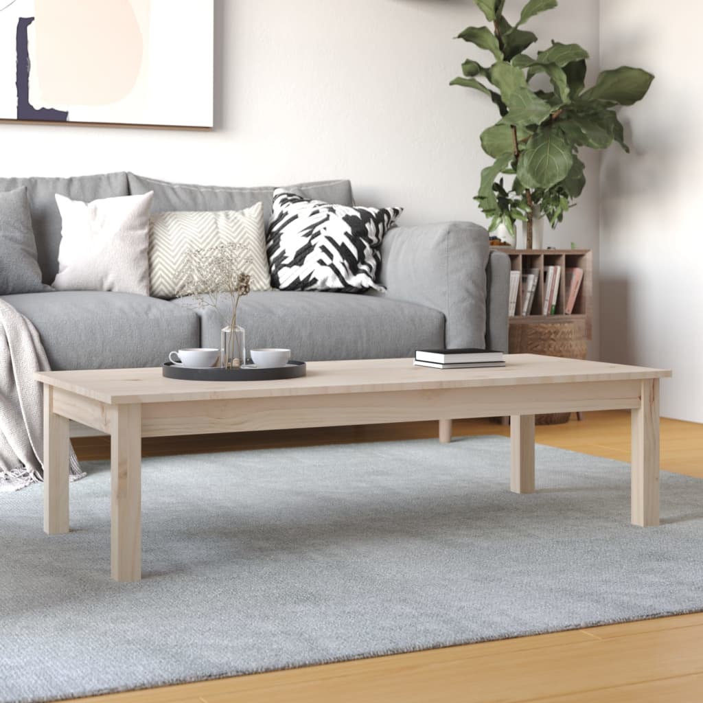 Vidaxl Coffee Table Side Table Sofa Table Solid Pine Wood