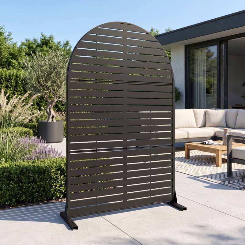 Partition Wall ‘nodepp Round Arch Shape, Indoor/outdoor, Weatherproof Steel’