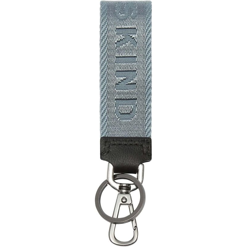 Calf Leather Keyring, Small Accessory, Blue Heaven, Zipper Closure