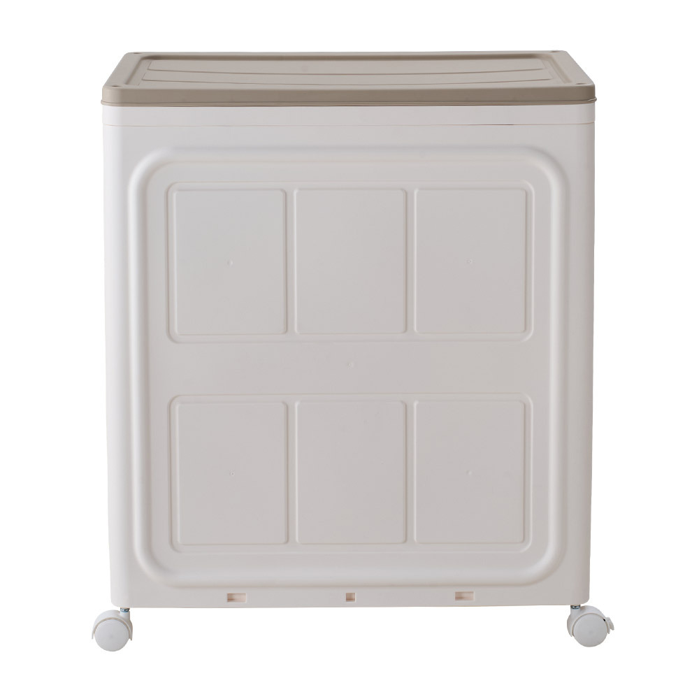 140L Stackable Folding Plastic Storage Box with 3-Way Open Design