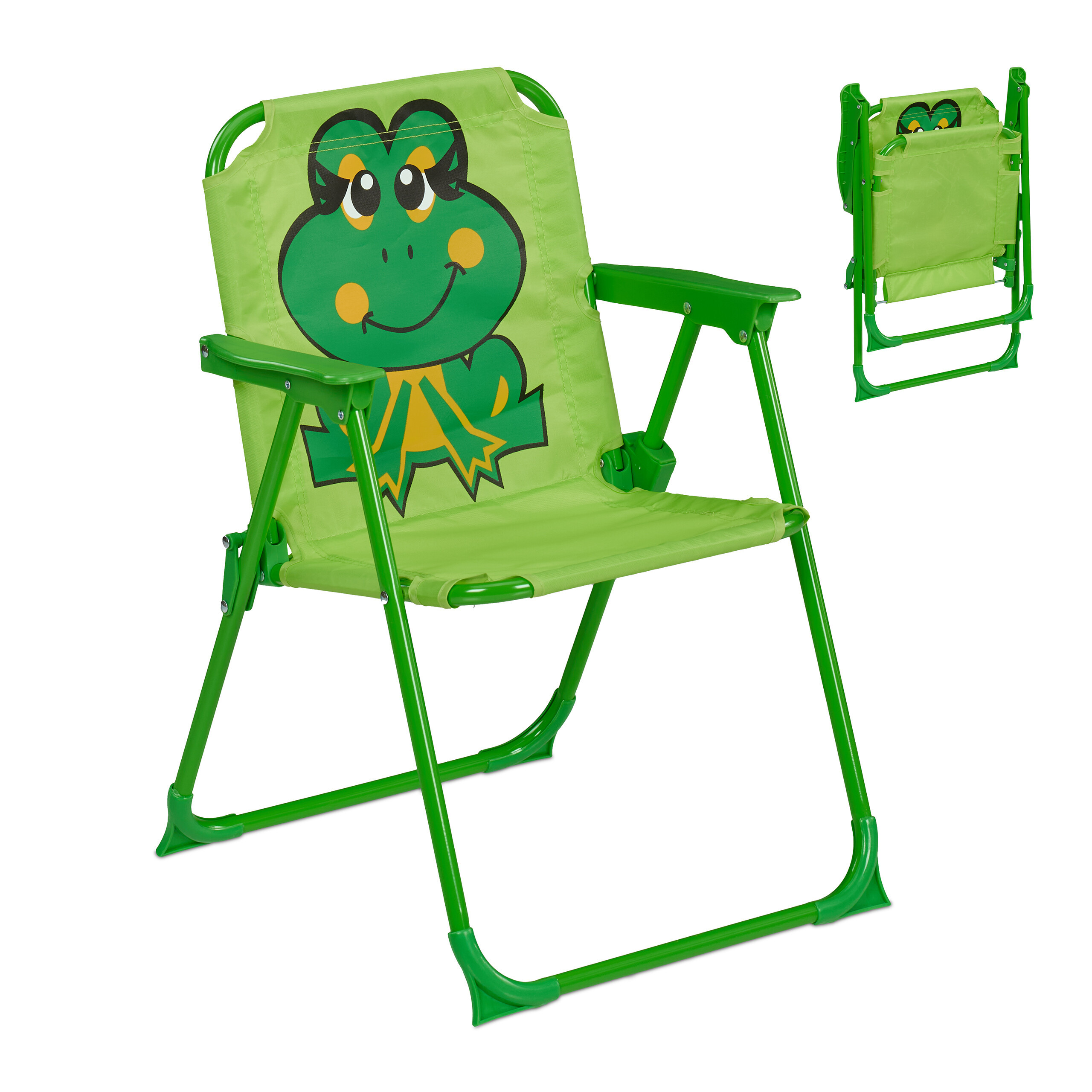Children's Folding Chair 'frog' In Colorful - (w)36 X (h)51.5 X (d) Cm