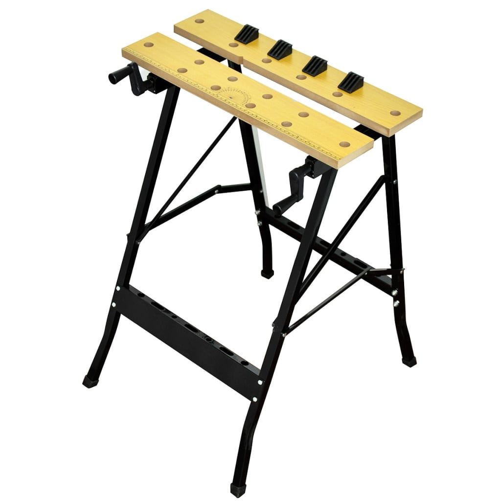 Vidaxl Workbench 100kg Foldable Work Table Vise Table Workbench Workshop Bench