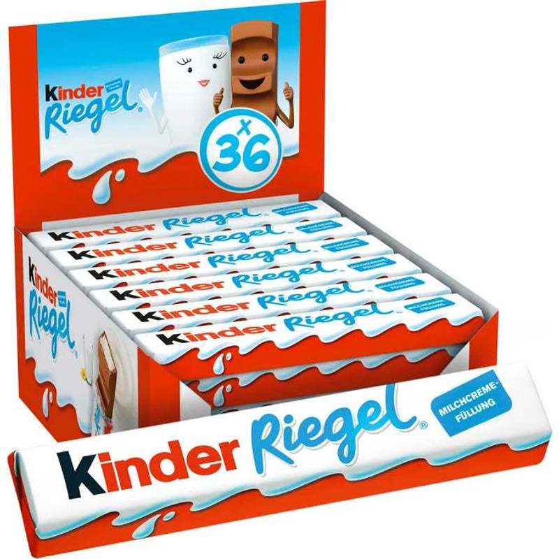 36 Ferrero Kinder Bars 21g Each (36x21g)