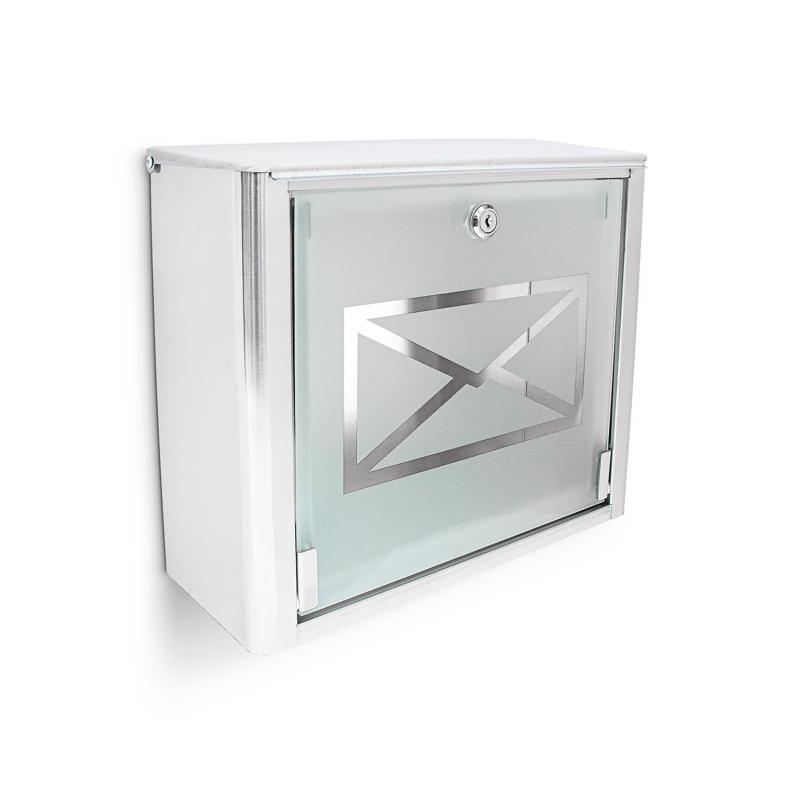 Mailbox In Silver/gray - (w)35.5 X (h)30.5 X (d)