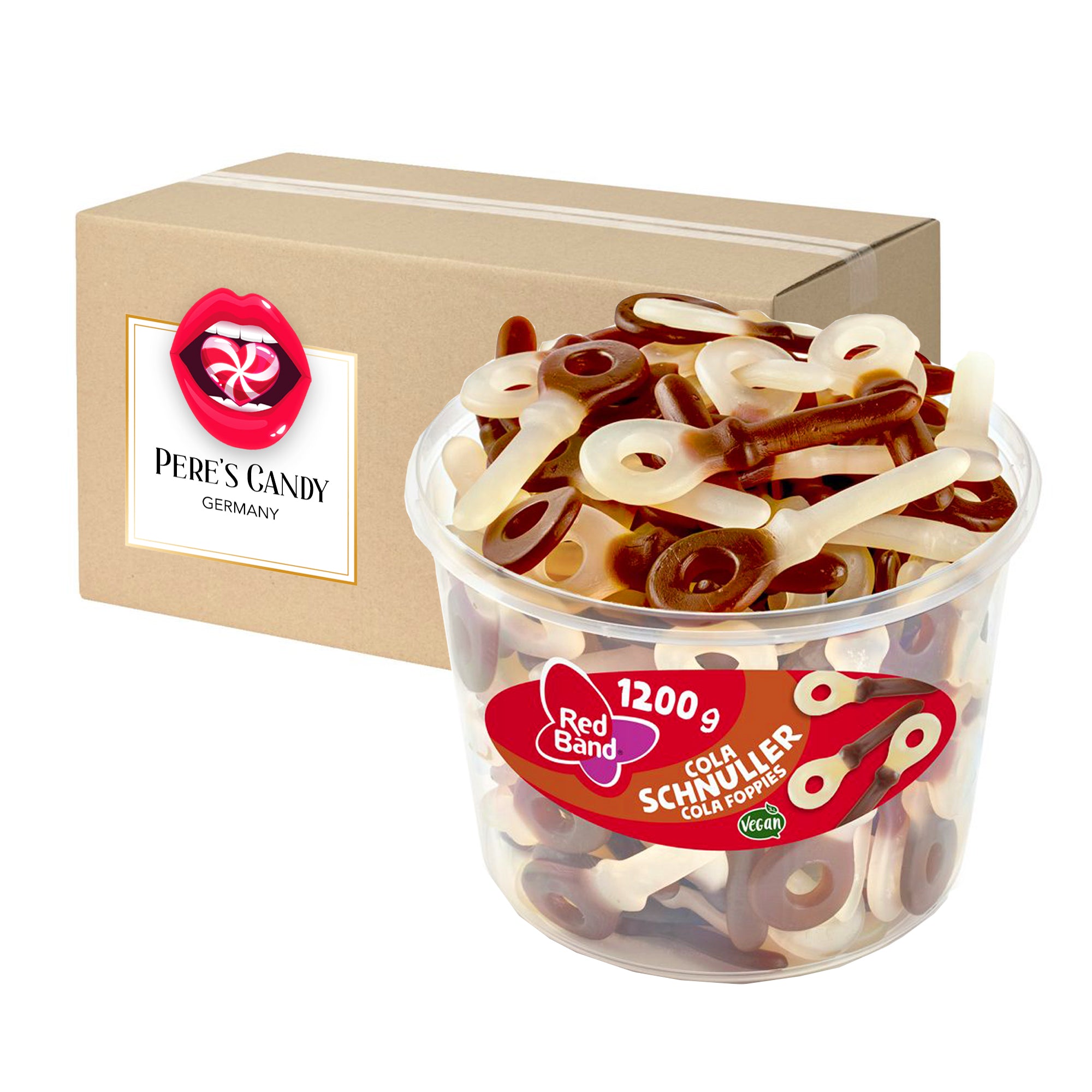 Red Band Fruit Gummy Cans Cola Pacifier 1200g