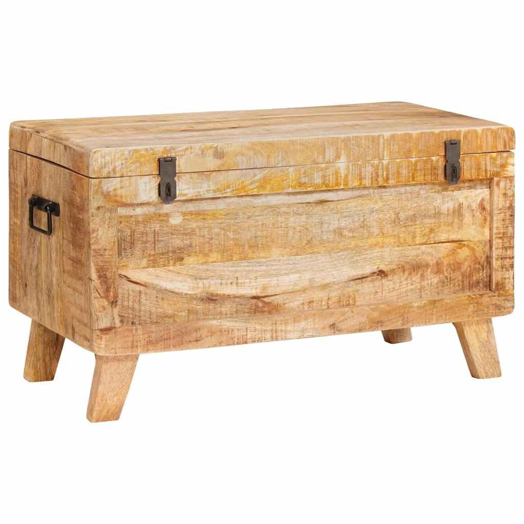 Image of Vidaxl Storage Chest - Decorative Chest For Living Room Or Bedroom, Large Rectangular Wooden Chest In Rustic Style