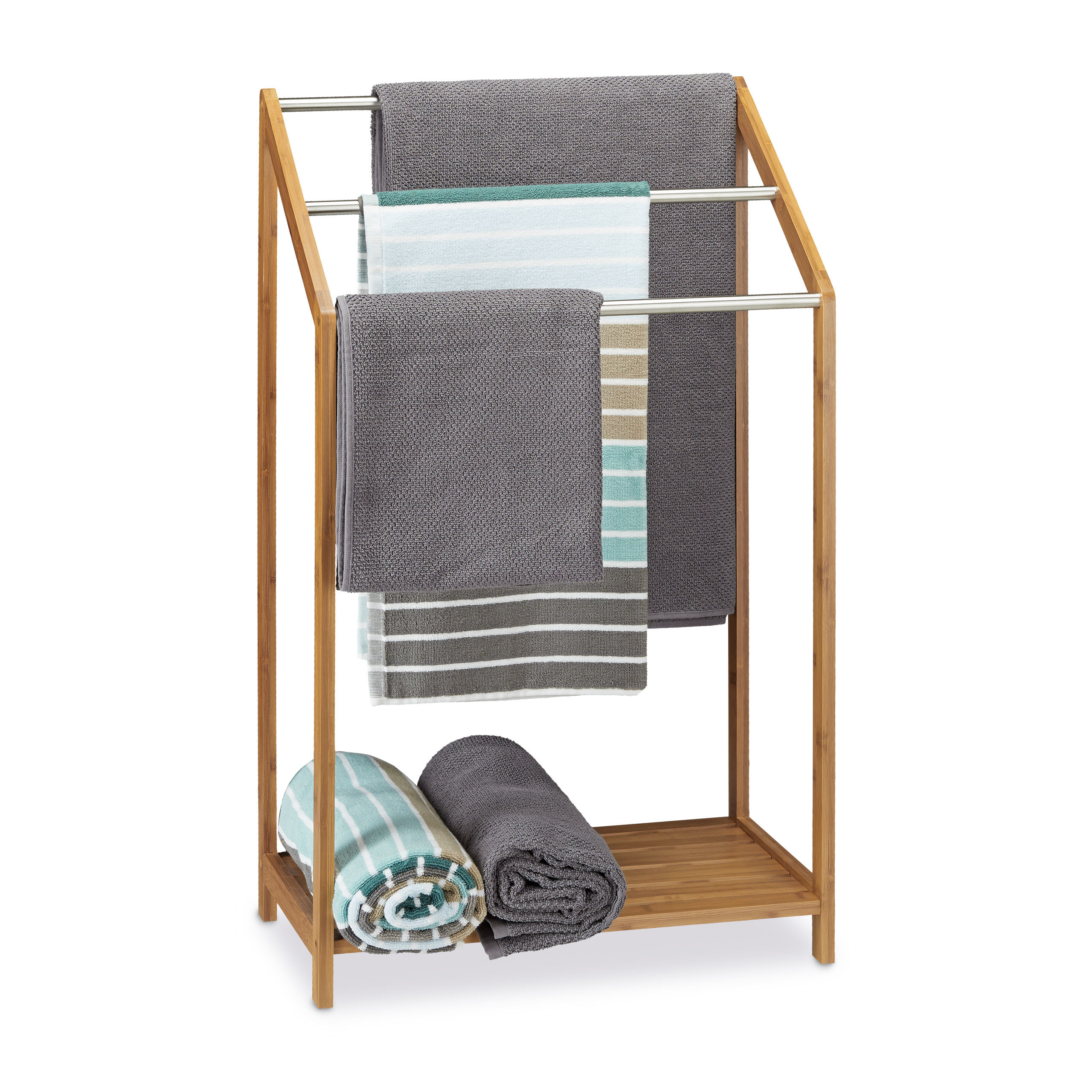 Image of Towel Holder In Natural - (w)51 X (h)85 X (d)31 Cm