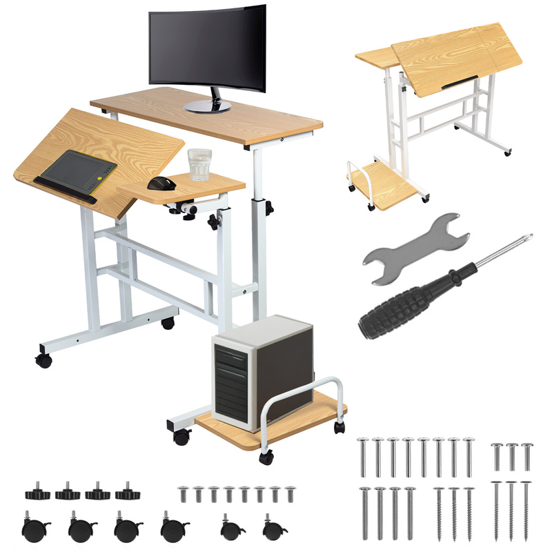 For Maclean Mc-124 Laptop, Functional, Adjustable, White.