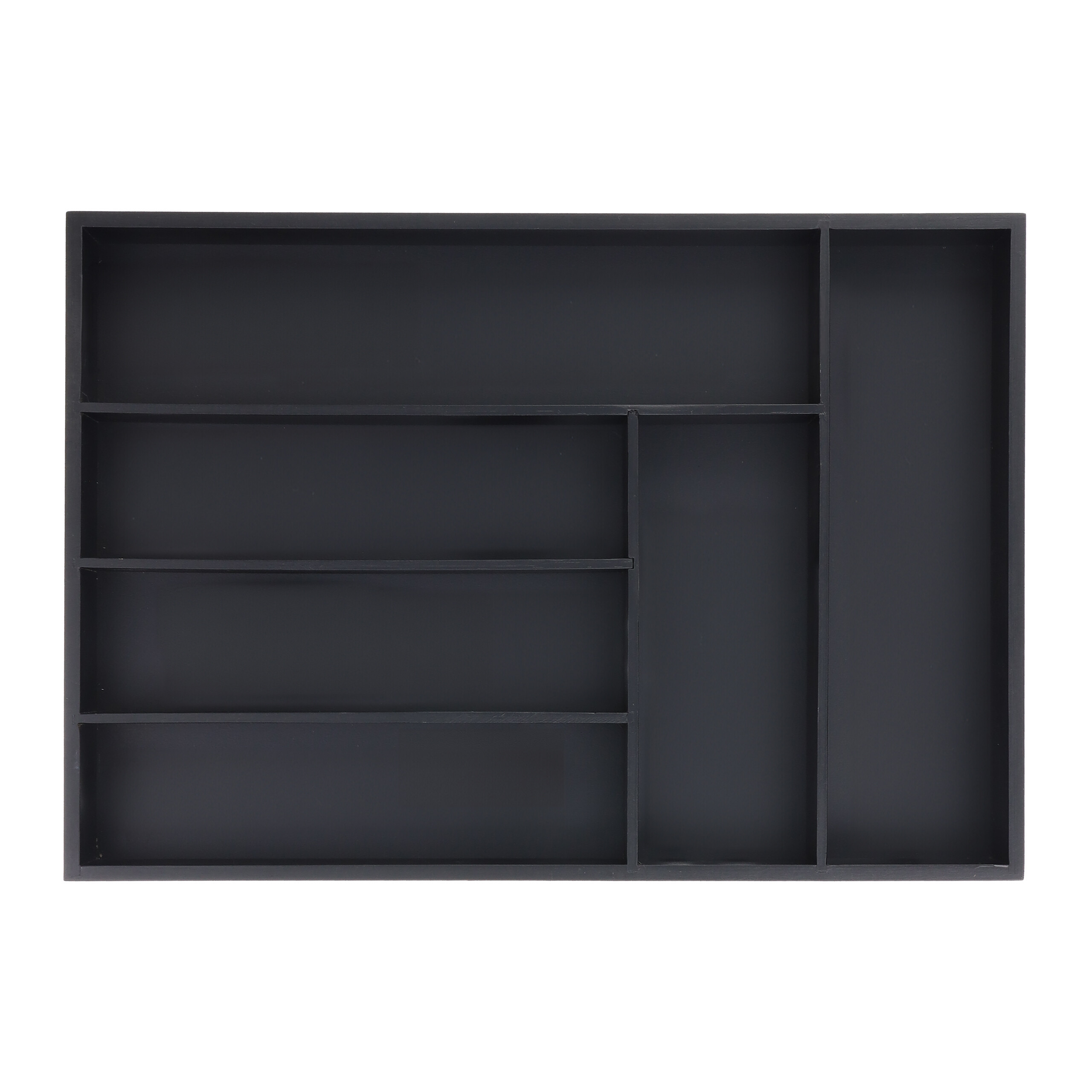 Image of Cutlery Box In Black - (w)43 X (h)5 X (d)30.5 Cm