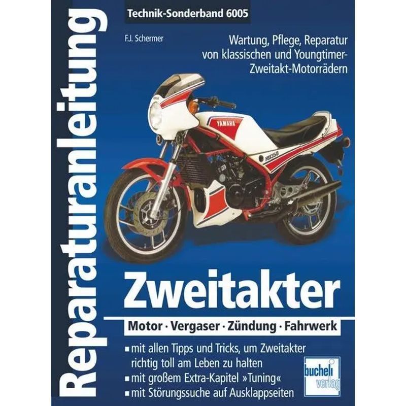 Image of Two-stroke Engine - Paperback - Engine Carburetor Ignition Chassis - Franz J. Schermer - Repair Guides - 192 Pages - German - 2006 - Bucheli Publishing Ag - Ean 9783716820841
