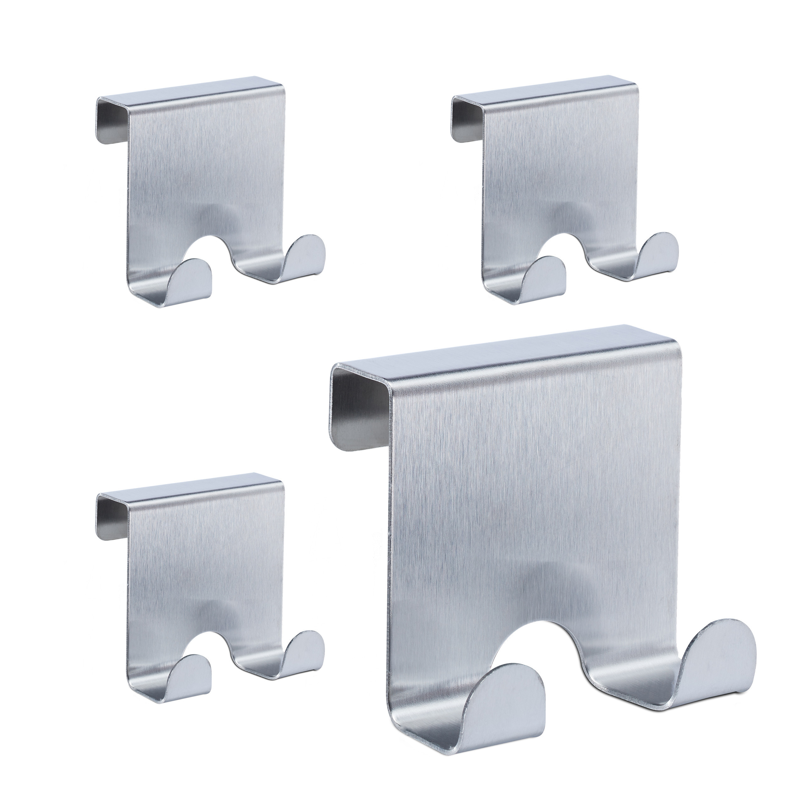 Image of 4-piece Set: Silver Door Hooks