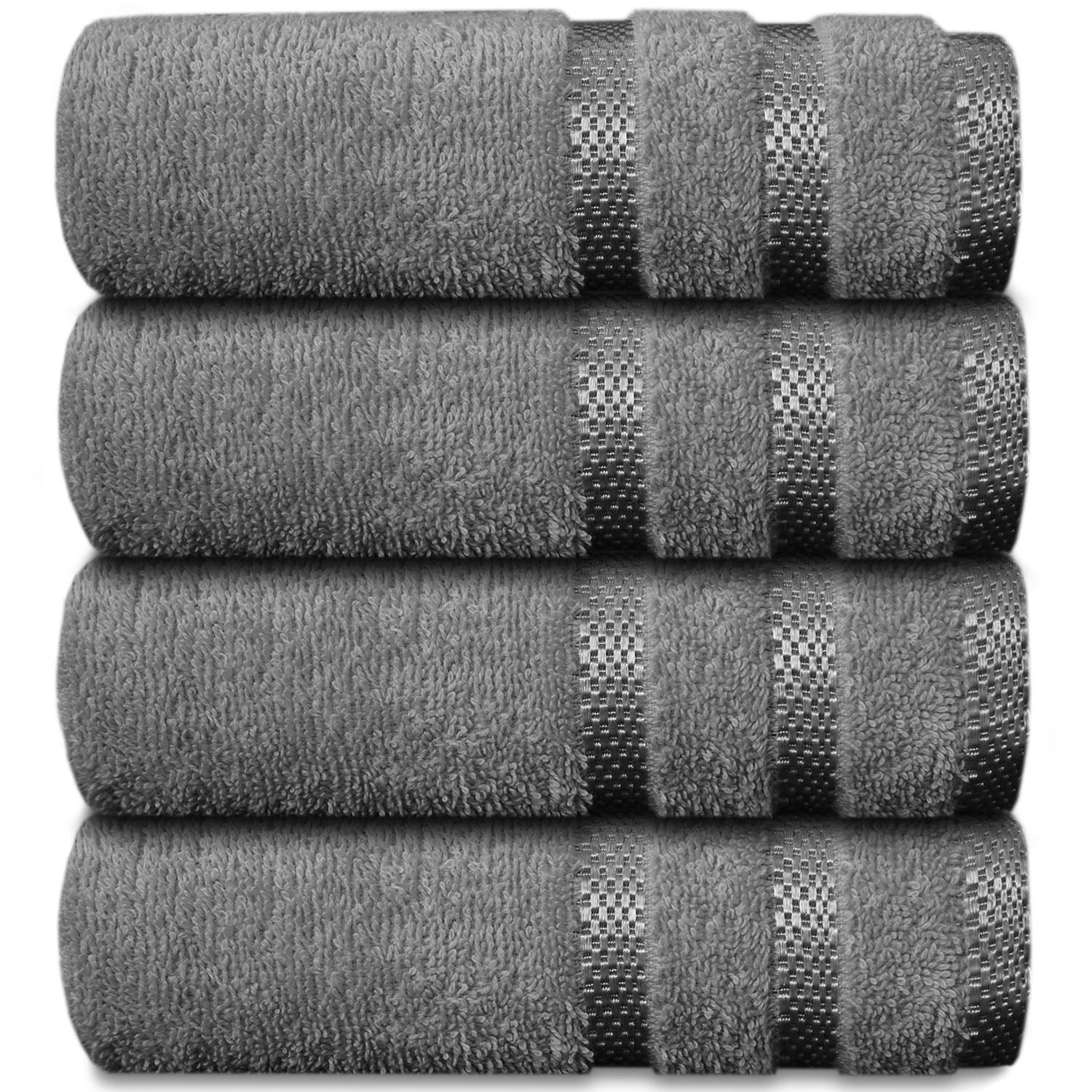 TEMU Luxury 4 Jade Hand Towels Quality - 100% Cotton Hand Towels For Bathroom (50x90 Cm) - Towels For Kitchen, Hotel, Gym