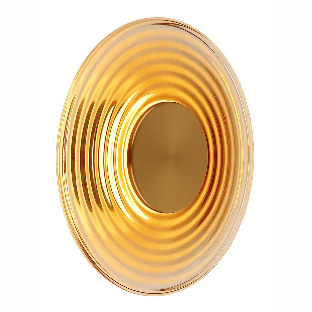 Image of Wall Sconce, Hallway Light, Brass Amber Led, 30 Cm Diameter