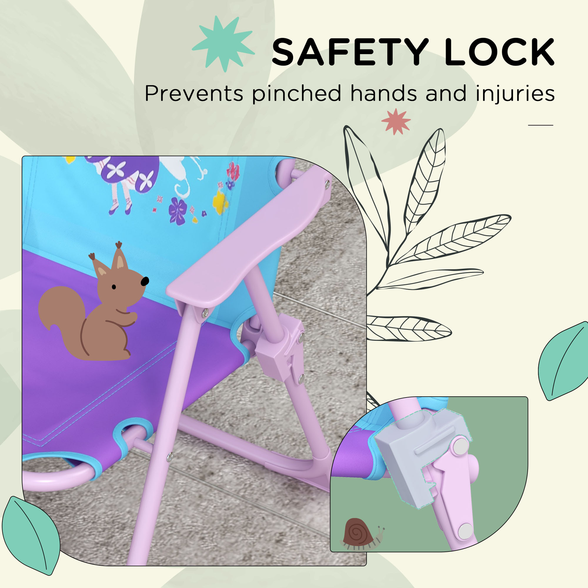 Kids Bistro Set - Childrens Table and Chairs - Garden Furniture Fairy Themed 