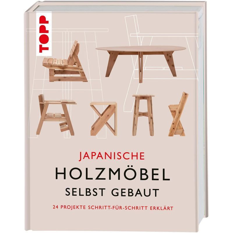 Image of Japanese Wooden Furniture Diy - Book - 24 Projects Explained Step By Step - Group Monomono - 192 Pages - German - 2023 - Frechverlag Gmbh - Ean 9783735851635