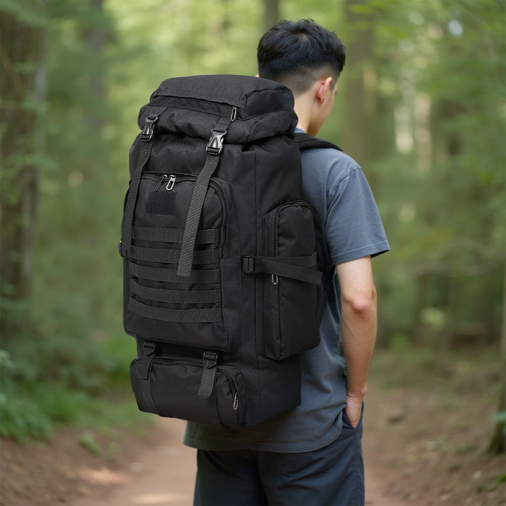 TEMU Large Capacity Hiking Backpack, Versatile Travel & Casual Backpack Sports Luggage Bag, Outdoor Trekking Camping Backpack For Men Women Long