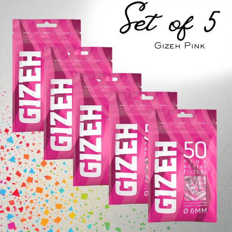Pink Active Filter 6mm 50er Set 5er Pack