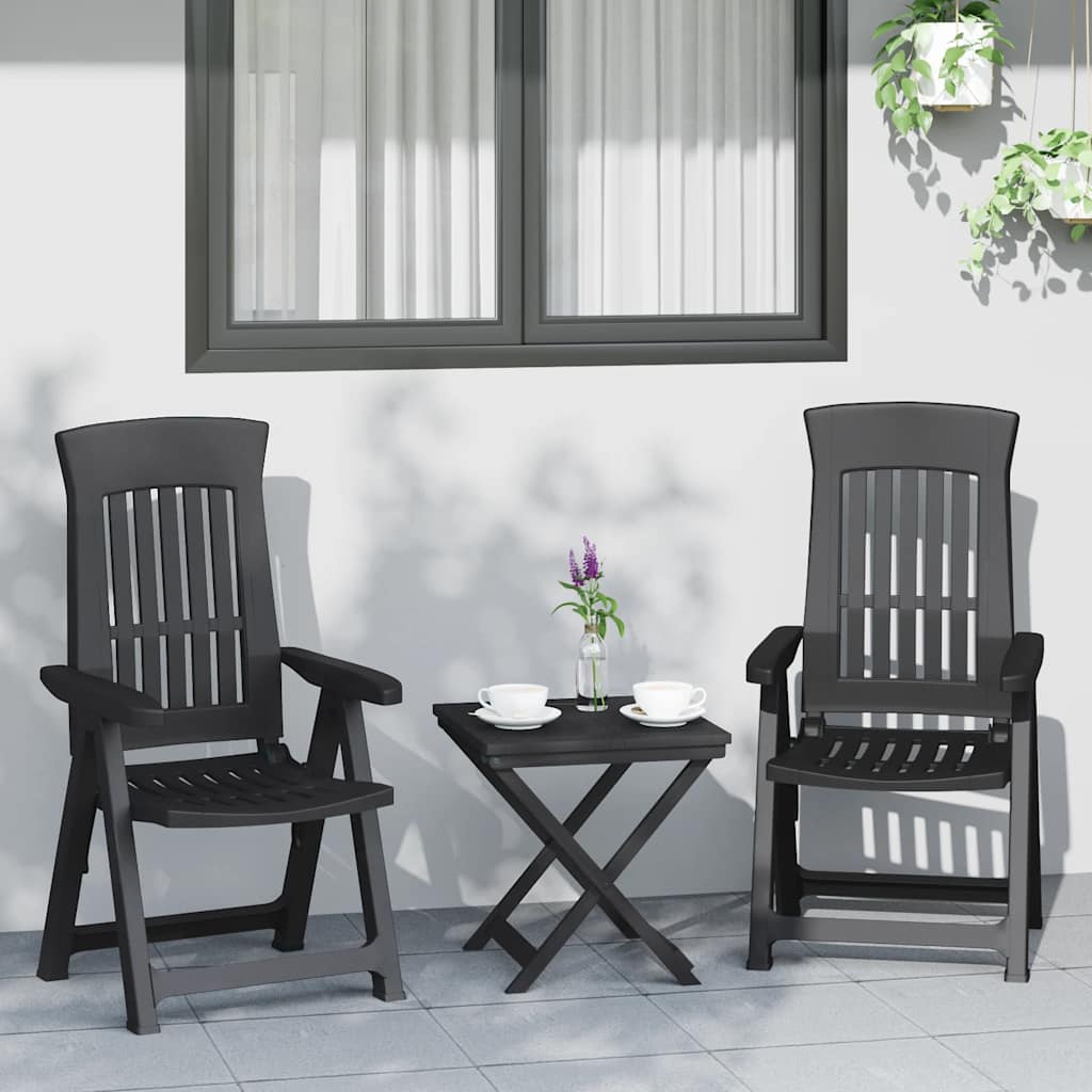2pcs Adjustable Folding Chairs, -colored Pp