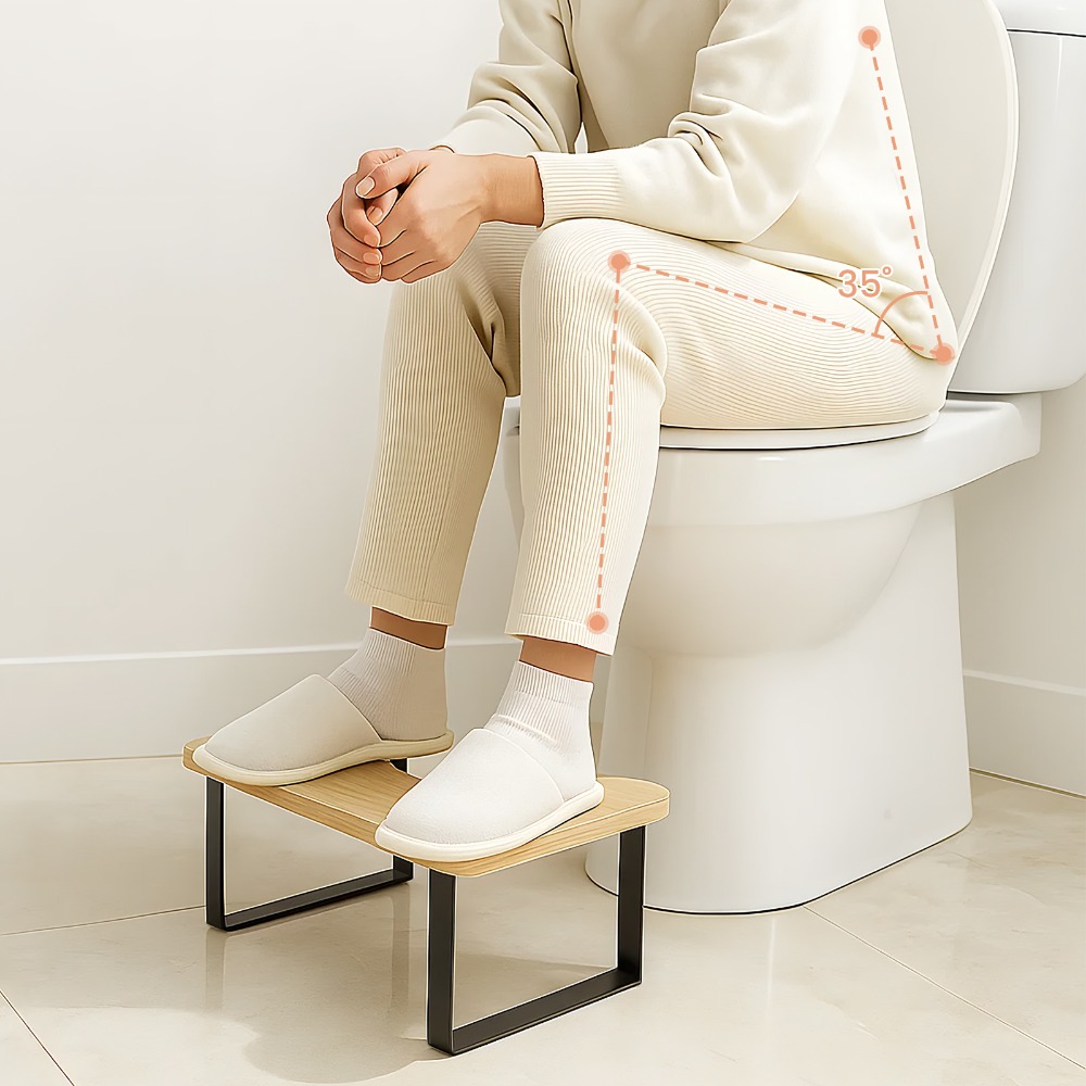 7 Inch Metal Toilet Stool Slip-resistant Toilet Stool Footstool Toilet Stool Commode Stool Bathroom For Adults