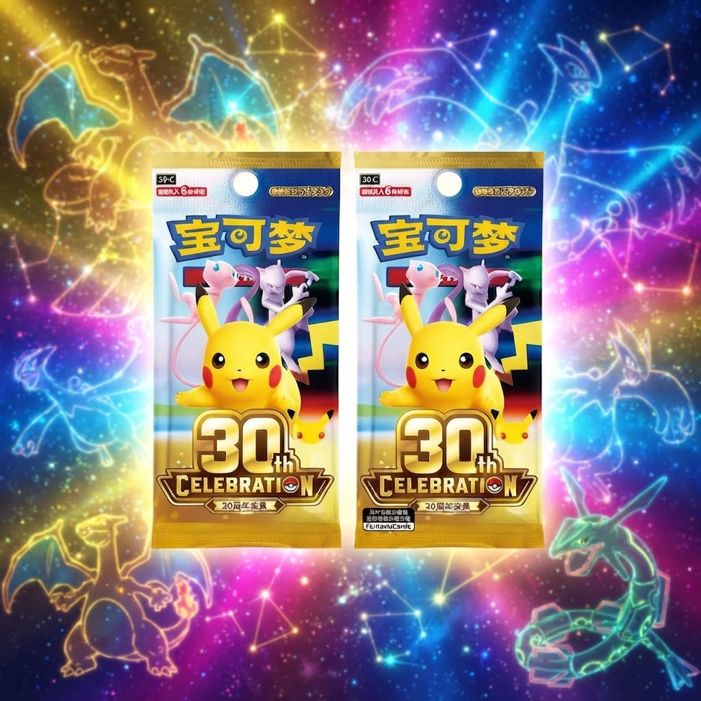 TEMU Tcg 30 Years 2x Booster Packs 30th Celebration Chinese 30thc