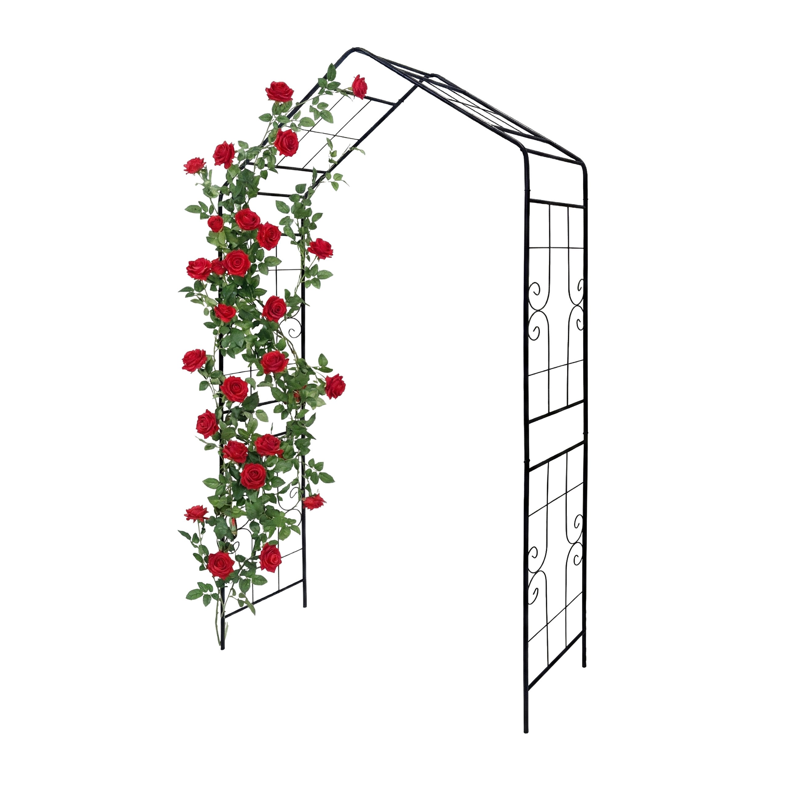 Black Rose Arch - (w)143 X (h)240 X (d)43 Cm