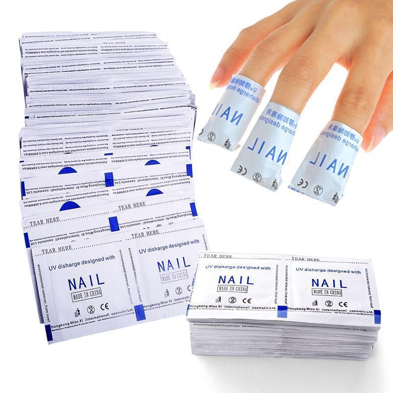 TEMU Uk Local Seller - 200pcs Gel Nail Polish Remover Foil Wraps – Pre- Acetone Pads For Soak Off Gel, Acrylic, Dip Powder – Easy Nail Polish Remover
