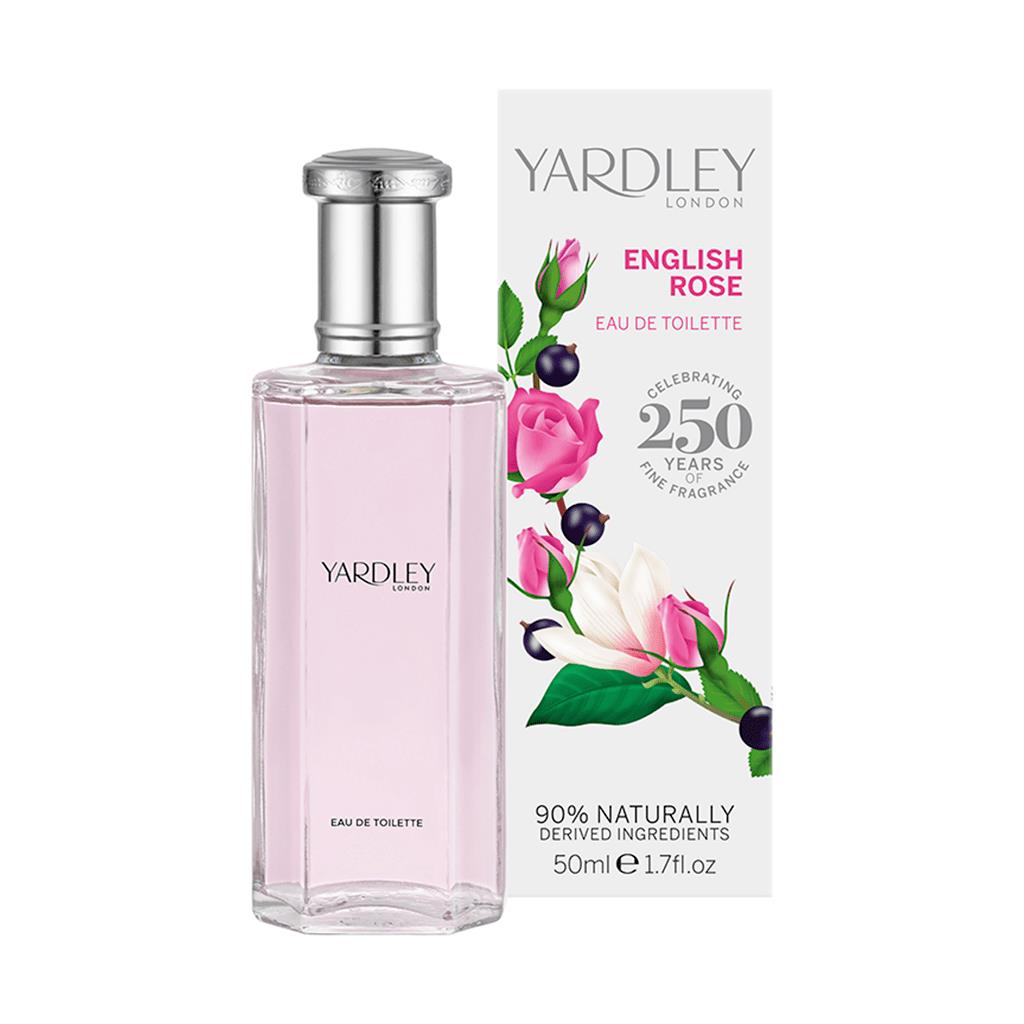 Yardley of London English Rose EDT Eau de Toilette Perfume for Her 50ml